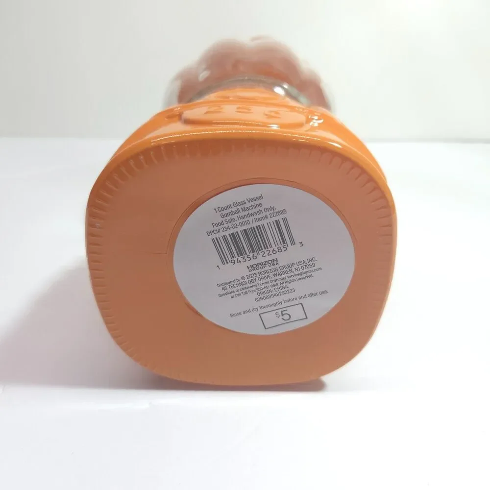 Target Bullseye Playground Pumpkin Gumball Machine Candy Jar Halloween Decor